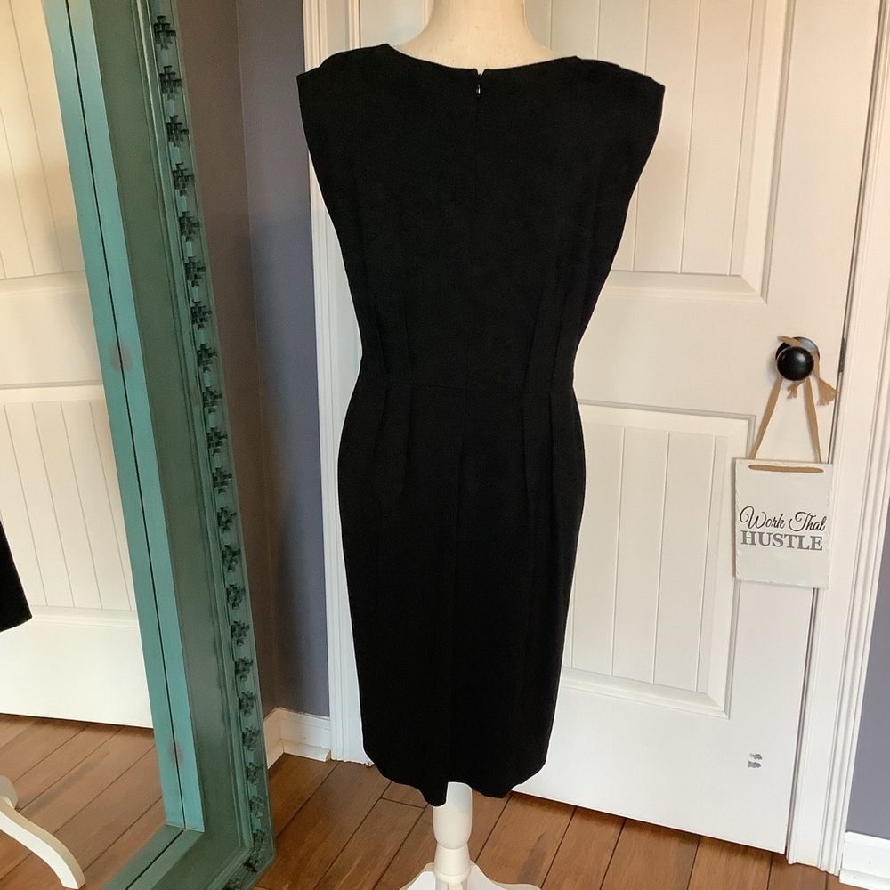 LOFT Classic Black Midi Dress - Picture 4 of 6